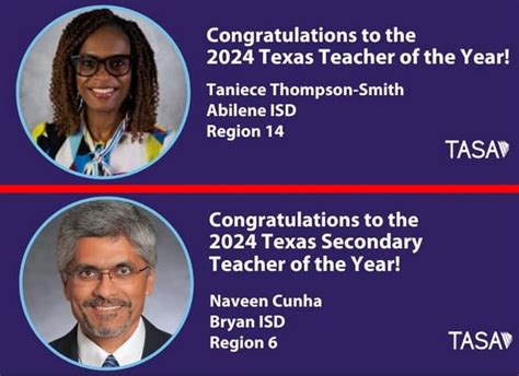 TASA Announces State’s Top “Teachers of the Year” for 2024 - TexEdNews