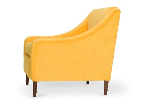 Интерьерное кресло "holmes" (Myfurnish) желтый текстиль 66x84x77 см ...