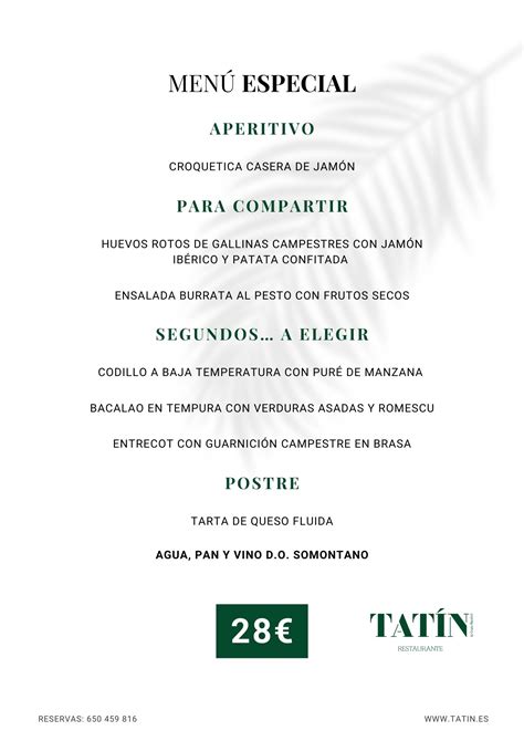 Menus Para Grupos Restaurante Tat N Zaragoza