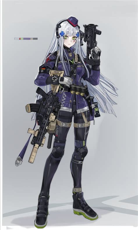 Hk416 And Hk416 Girls Frontline Drawn By Nslacka Danbooru