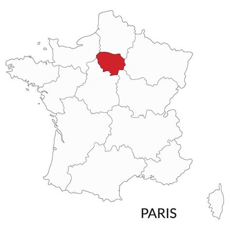 Paris map, Paris city map, Capital city of France 27477785 Vector Art ...