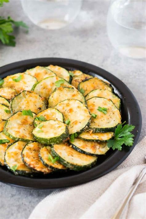 Roasted Zucchini Slices With Parmesan Delicious Meets Healthy