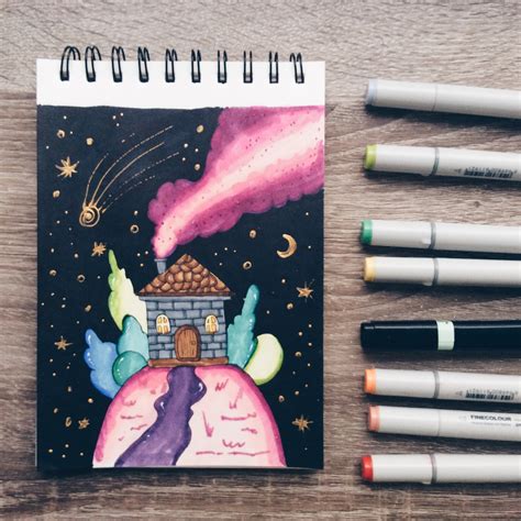 Красивые рисунки маркерами (25 фото)