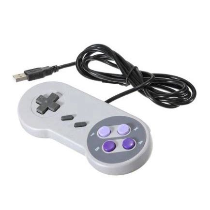 Controle Usb Super Nintendo Snes Joystick Retrô pc Windows Mac Linux no