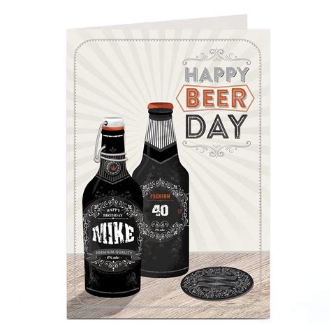 Buy Personalised Birthday Card Happy Beer Day For Gbp