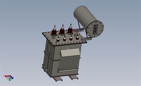 100kva变压器外壳solidworks 2016模型图纸下载 懒石网