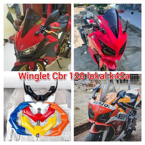 Jual WINGLET CBR 150 R Lokal K45 2015 Wingled Cbr 150R K45a Shopee