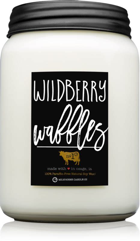 Milkhouse Candle Co Farmhouse Wildberry Waffles Scented Candle Mason