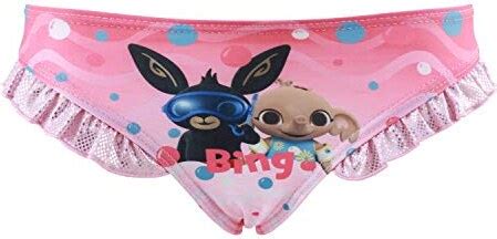 Bing Bunny Bambina Costume Da Bagno Slip Monokini Bikini Pezzi Intero Con Volant Mare