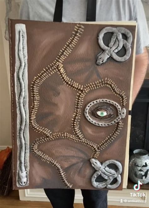 Diy Hocus Pocus Spell Book Costume Part Final Product In