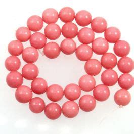 Uk Semi Precious And Gemstone Beads Malay Jade Dyed Carnation Pink