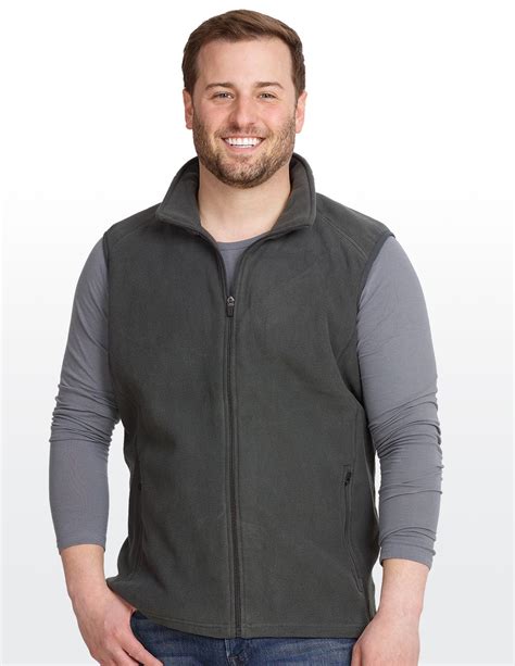 Landway Men S Microfleece Full Zip Vest