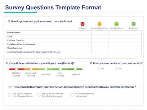 Survey Questions Template Format Ppt Powerpoint Presentation Samples ...