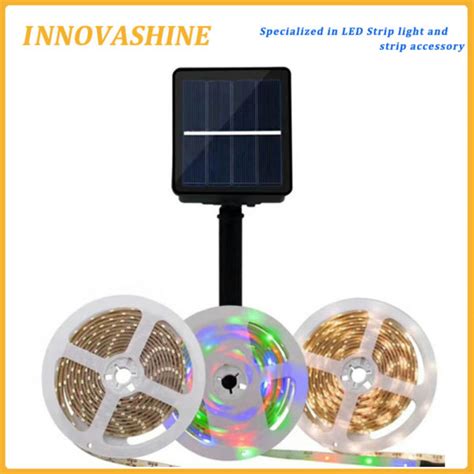 Energy Saving Solar Powered Led Strip Lights Adhesive 3m 4m 5m Warm