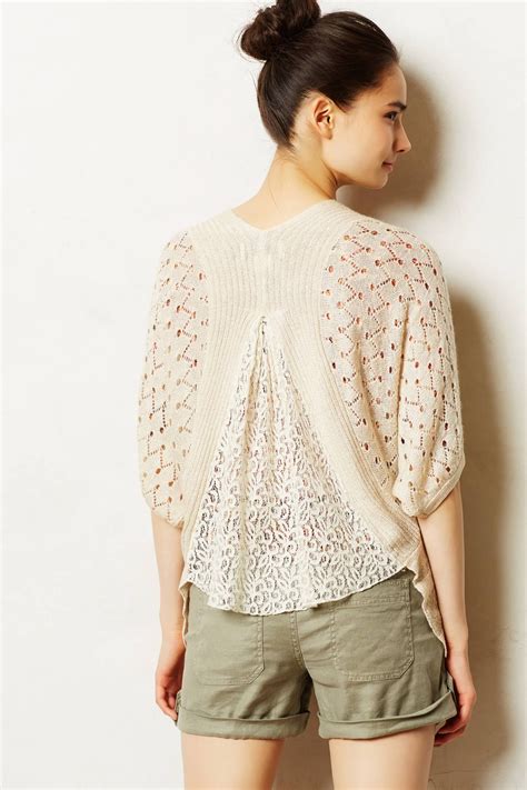 Pointelle Cocoon Cardigan Anthropologieeu Anthropologie Clothing