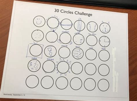 30 Circles Challenge: Creative Icebreaker Activity with FREE Download ...