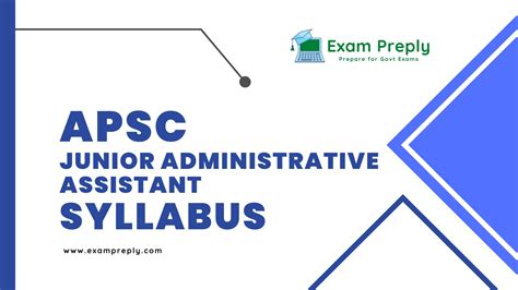 APSC Junior Administrative Assistant Syllabus Exam Pattern Exam Preply