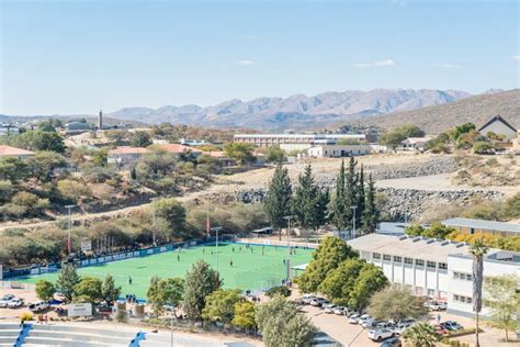 Astroturf Hockey Field of Windhoek High School in Windhoek Editorial ...