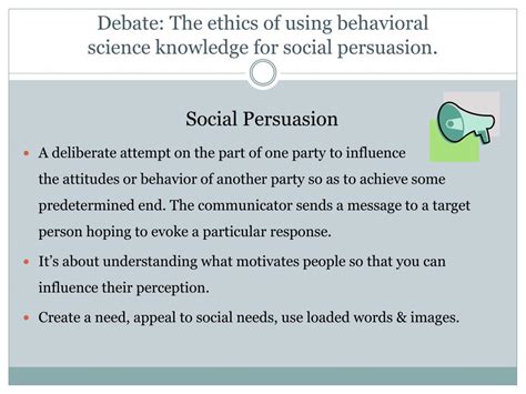 Ppt Behavioral Science Ethics An Argument Opposing The Ethics Of