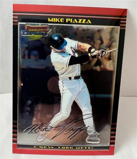 2002 Bowman Chrome Baseball 100 Mike Piazza HOF NY Mets EBay