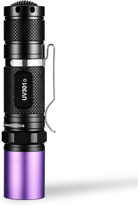 Amazon LIGHTFE Black Light UV Flashlight 365nm Blacklight UV301D