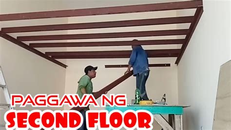 Paggawa Ng Second Floor Gamit Ang Tubular Steel Youtube