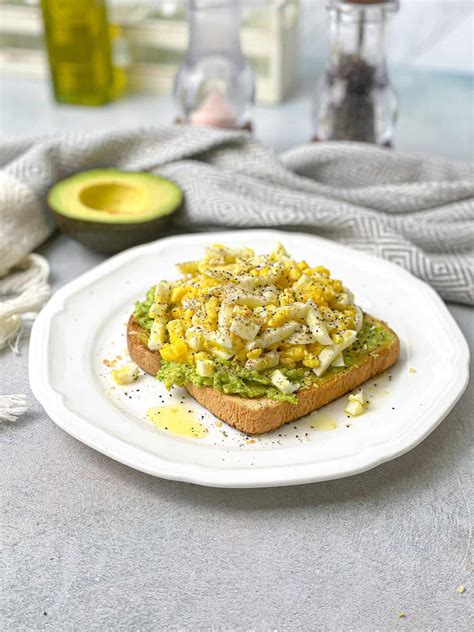 Tastegreatfoodie Open Faced Avocado Toast With Boiled Eggs