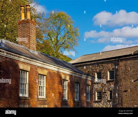 Factory buildings at Cromford Mill the world's first water powered ...