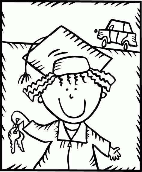 Free Printable Graduation Coloring Pages