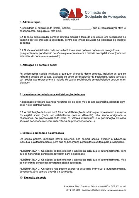 Modelo De Contrato De Social Media Braincp