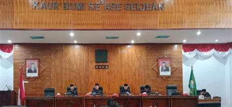 Dprd Gelar Penandatanganan Kua Dan Ppas Apbd Kaur Ta Bacaan