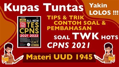 37 Contoh Contoh Soal Twk Cpns Mikel Ray