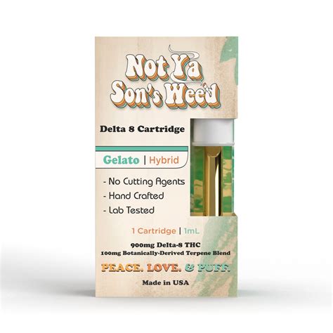 Gelato Delta 8 1g Cartridge Not Ya Son S Weed