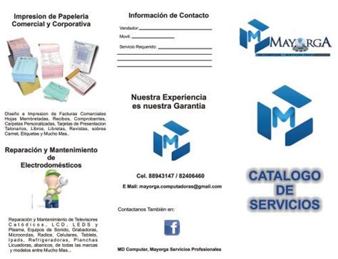 CATALOGO DE SERVICIOS