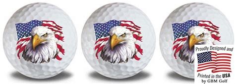 American Flag Golf Balls Design Pack By Gbm Golf Walmart