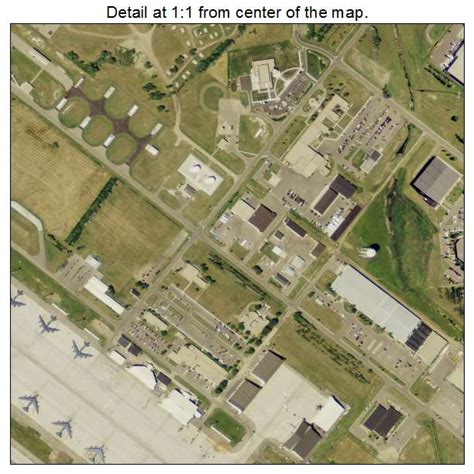aerial photography map  minot afb  north dakota