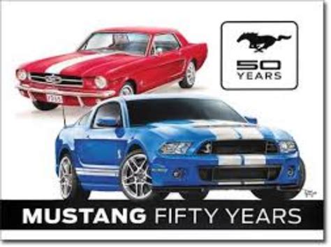 Plaque Ford Mustang Eme Anniversaire X Garage Atelier Les