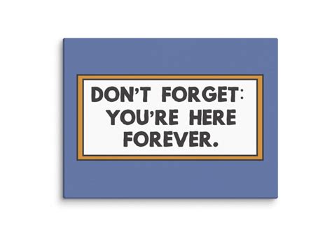 Don't Forget You're Here Forever Simpsons Canvas Wall Art - Etsy