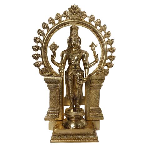 Buy Artvarko Big Brass Tirupati Balaji Venkateshwara Idol Vishnu Chakra