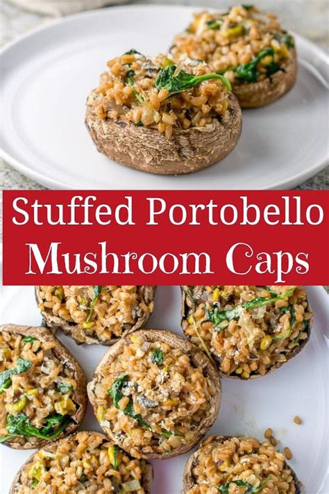 Stuffed Portobello Mushroom Caps | DIshes Delish