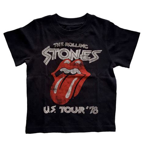 The Rolling Stones Us Tour 78 Black Toddlers T Shirt Eyesore Merch