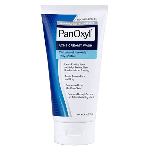 [ของแท้ 100 ] Panoxyl Acne Creamy Wash 4 Benzoyl Peroxide Daily