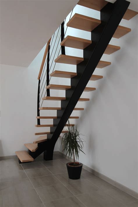 Escalier Quart Tournant Metal Et Bois