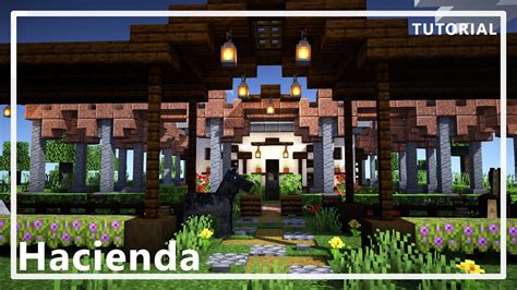 Cómo hacer una hacienda en minecraft tutorial fácil con materiales