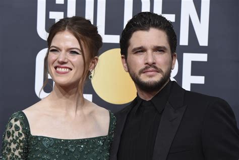 Kit Harington Rose Leslie Of Game Of Thrones Welcome Baby Los