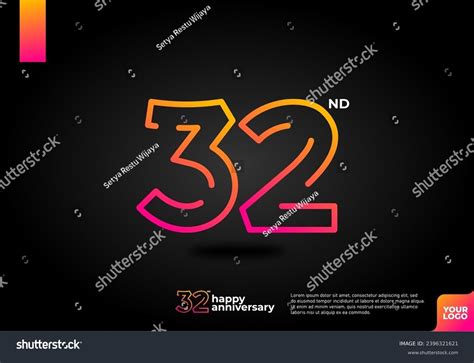 Number 32 Logo Icon Design 32nd Stock Vector (Royalty Free) 2396321621 ...