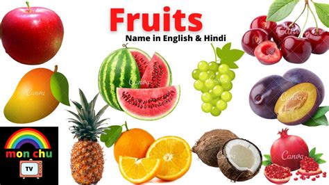 Fruits Fruits Name In English And Hindi With Pictures फलों के नाम