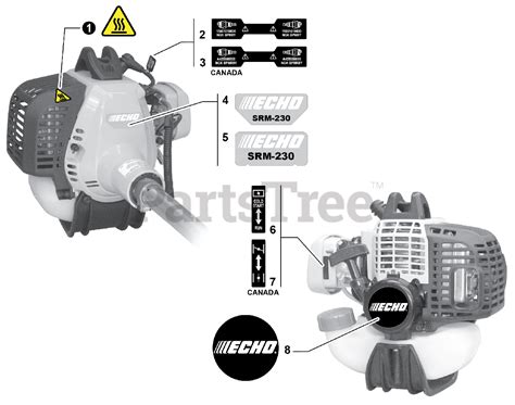 Echo Srm Echo String Trimmer Sn Labels