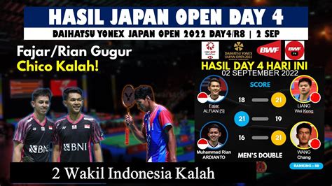 Hasil Japan Open Hari Ini Day Fajri Kalah Chico Menyusul