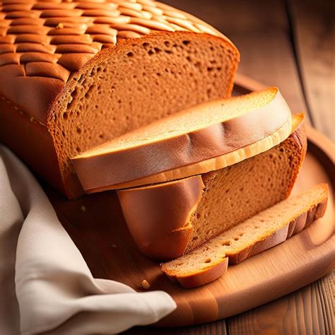 Premium Ai Image Freshly Baked Homemade Brown Bread Close Up Of Whole Wheat Bread